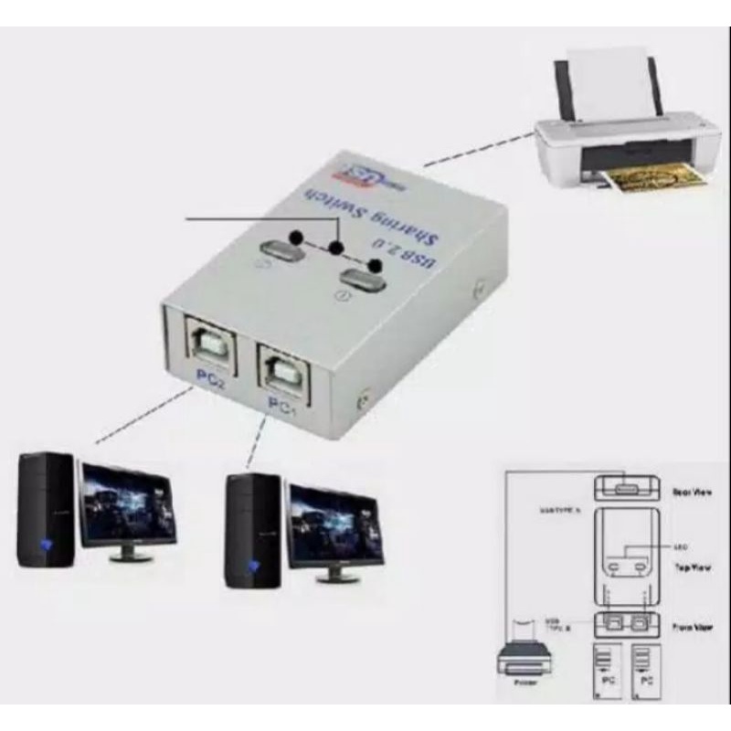 Auto switch Printer 2 port nyk/ Auto printer usb