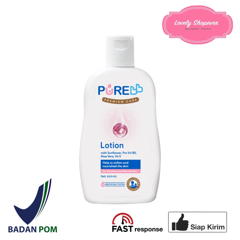 PUREBABY PURE BABY PURE BB PUREBB LOTION LOSION BAYI ANAK 80 80ML 200 200ML