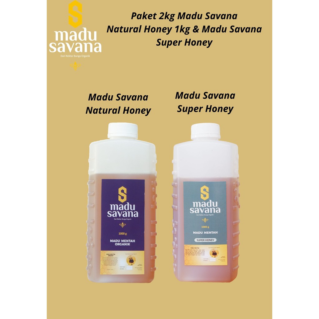 

2kg Super honey dan natural honey - Madu savana murni 100%