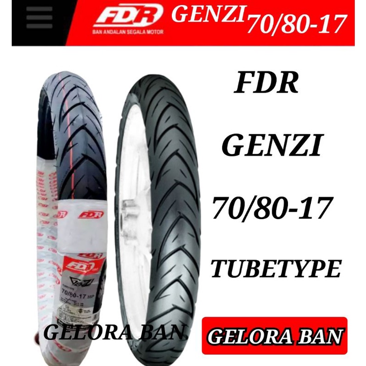 ban fdr genzi 70/80-17 ban honda supra revo astrea satria vega jupiter ban ring 17 ban fdr 70/80-17 