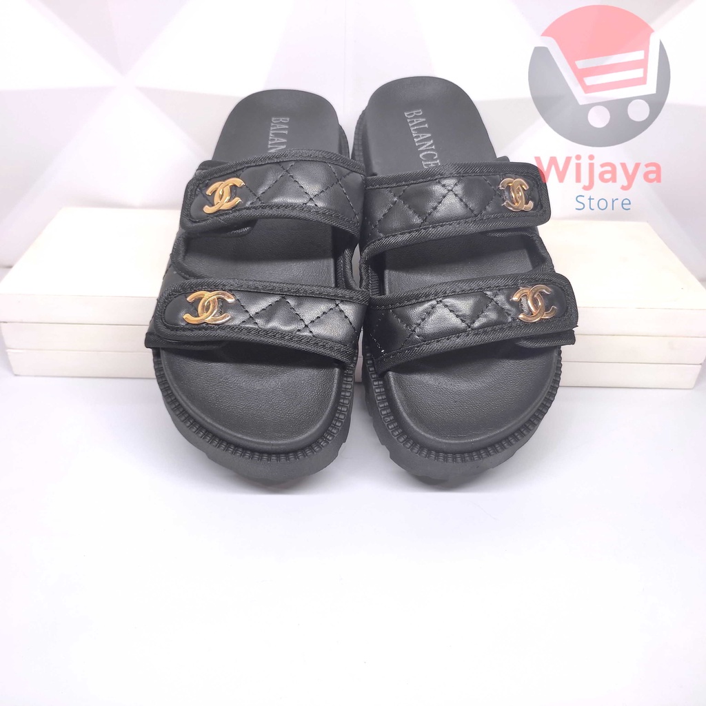 Sandal BALANCE 238 8B Wedges Slop Wanita Sendal Jelly Slide Selop Cewek Perempuan