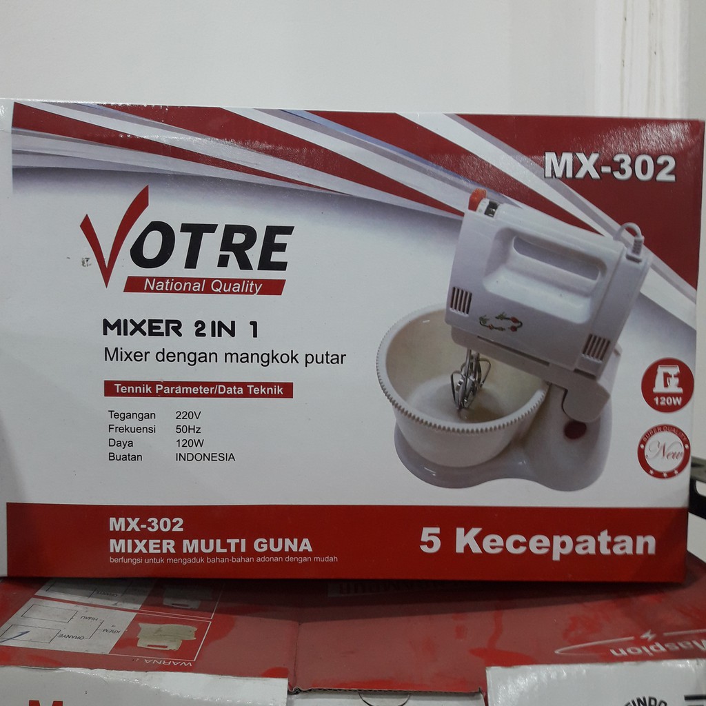 MIXER MANGKOK PUTAR *VOTRE* MX-302