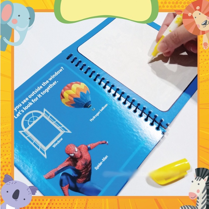 Magic Water Book Edukasi Anak Spidol Panjang Murah IJN Plaza