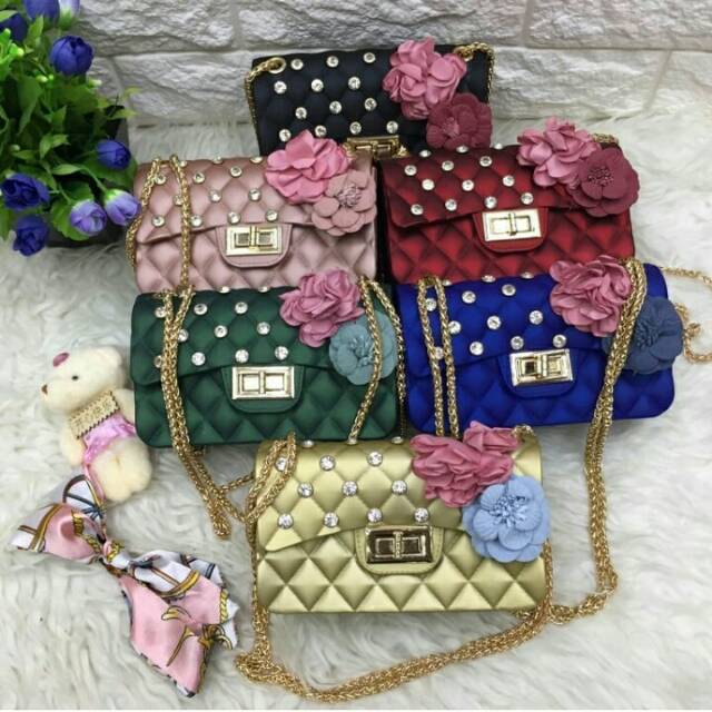 PROMO TAS WANITA CHANEL CLASSIC FLOWER DIAMOND