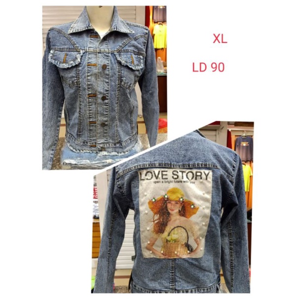 BF _ Jaket jeans wanita dewasa/jaket kekinian