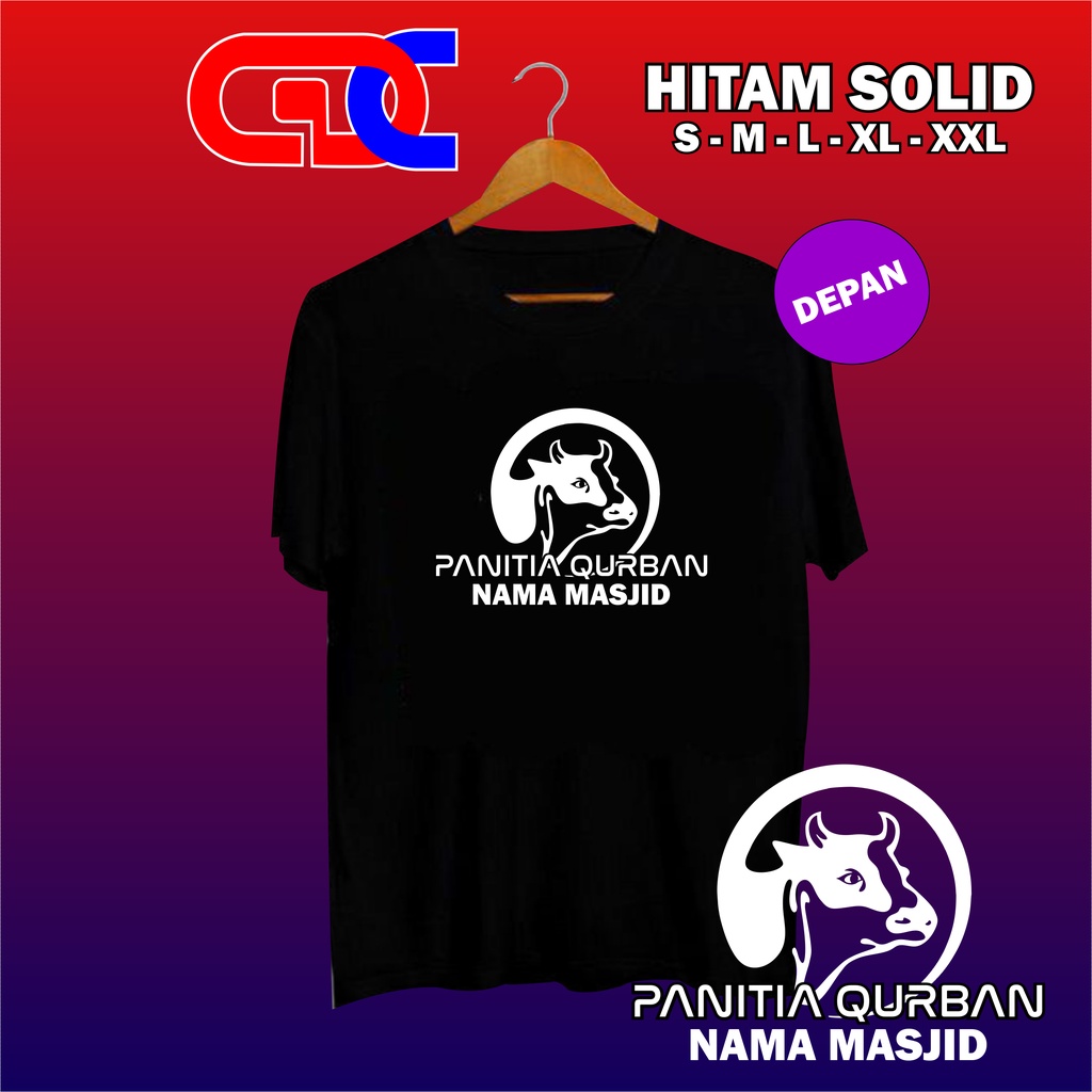 KAOS QURBAN PANITIA QURBAN IDUL ADHA / KAOS DISTRO SPECIAL PROMO IDUL ADHA