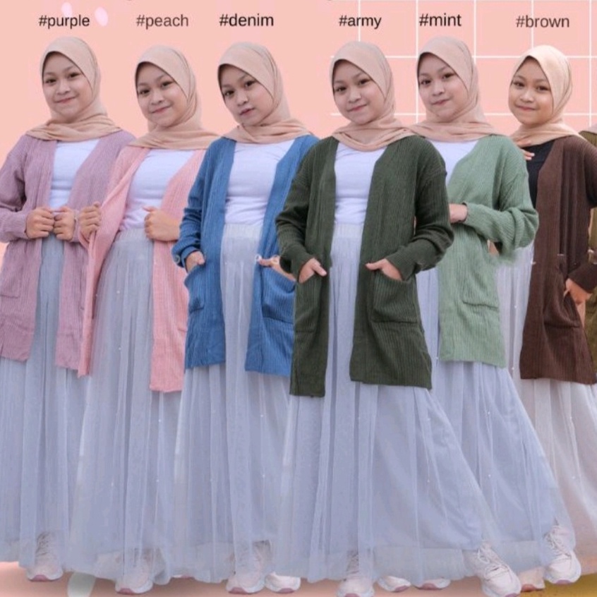 BELLE RAJUT ANAK/LONG CARDY ANAK USIA 7-10THN/DRESS ANAK