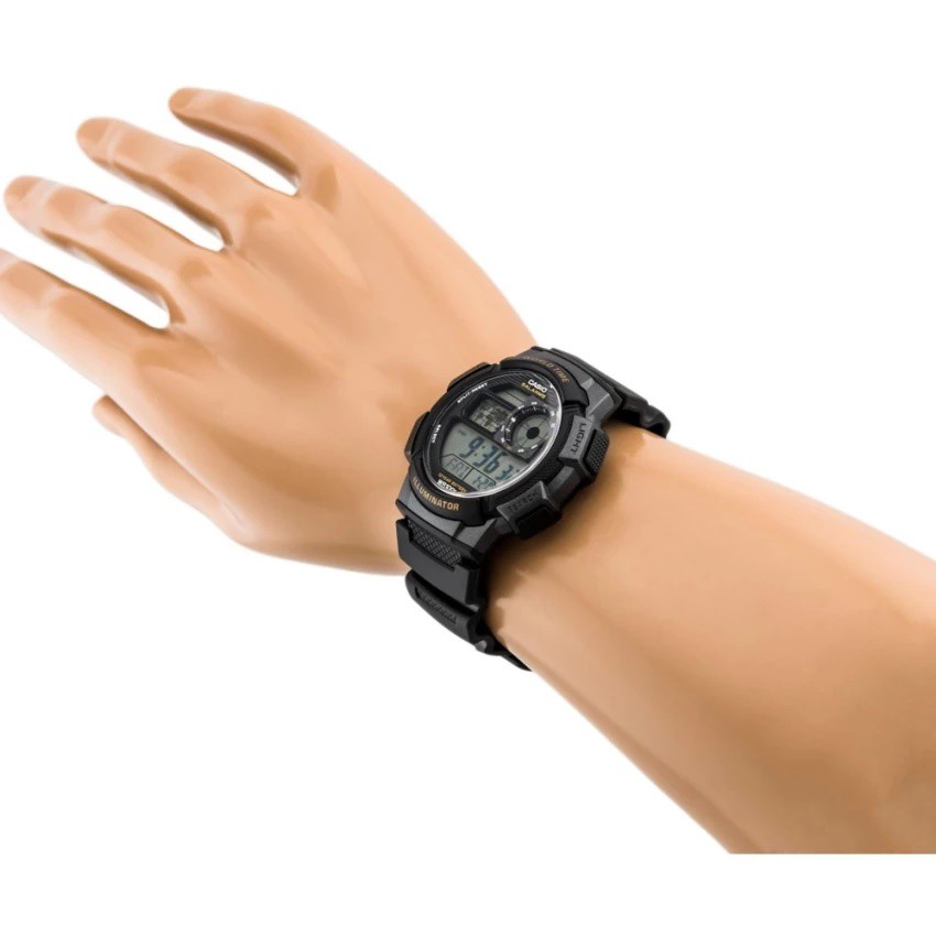 Casio Original AE-1000W-1A Jam Tangan Pria - Digital - Karet - Hitam