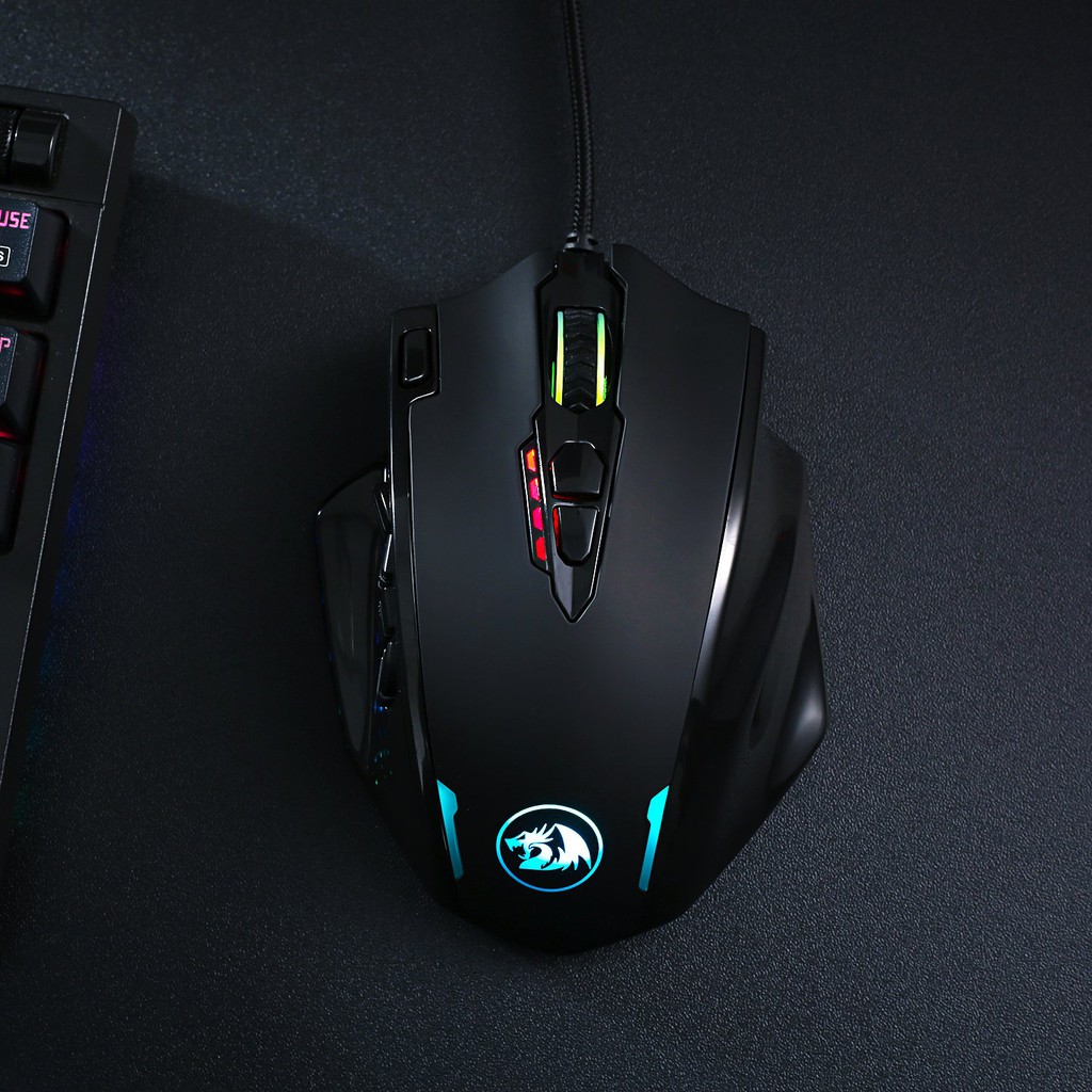 Mouse Gaming Redragon Wired Macro RGB IMPACT M908