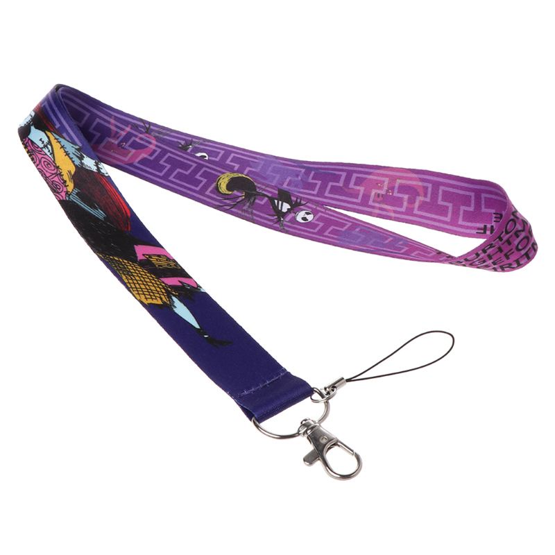 Tali Lanyard Leher Motif Kartun Natal Untuk Kartu ID