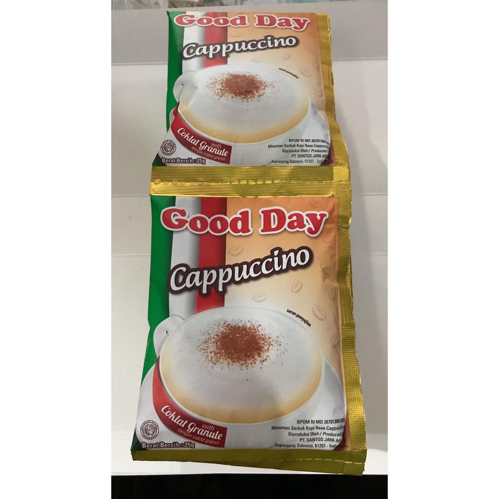 

GOOD DAY CAPPUCCINO 1 RENCENG / 10 SACHET / SASHET / PCS / GOODDAY KODE 747