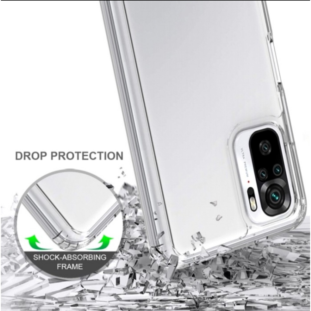 CLEAR CASE ACRYLIC Xiaomi Redmi note 10 PRO Note 9 pro Poco X3 pro Anti Impact Crack Bening