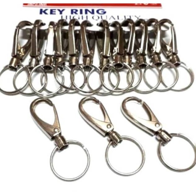 1pcs Gantungan Kunci Jepit Model Stainless