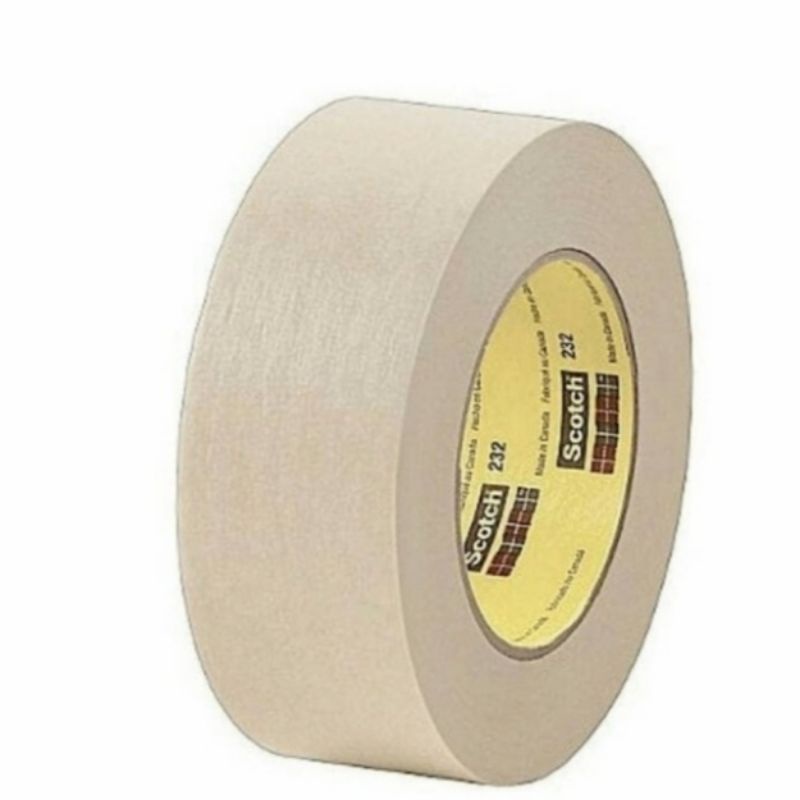 

Lakban Kertas 3M 232 high temperatur 24mm×55mtr