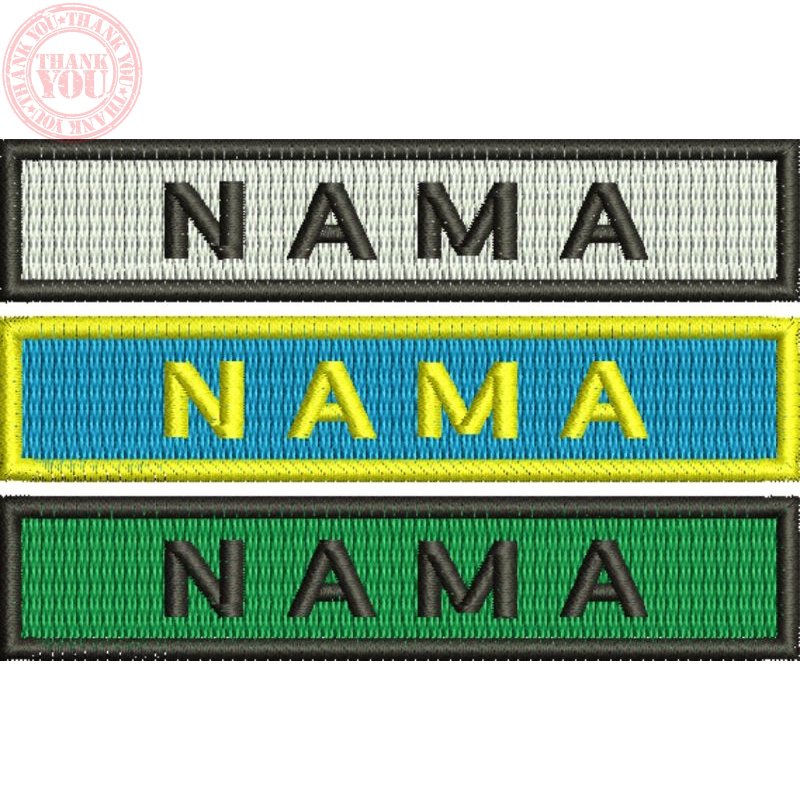 bordir request nama/Bordir label nama/Bordir custom nama Terbaru Bordir Nama