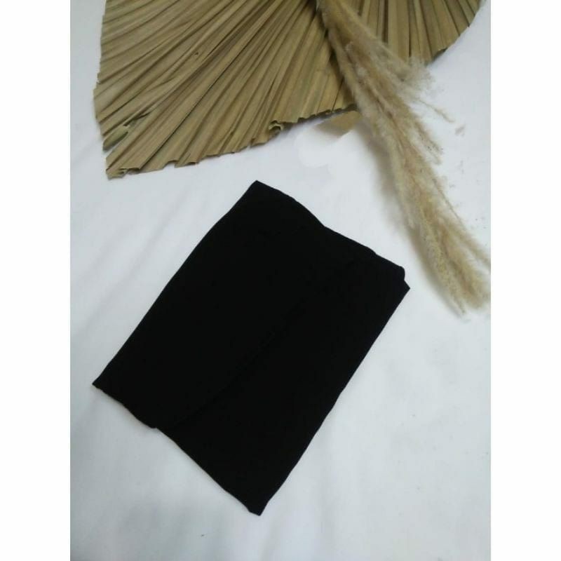 kimar kotak mini ceruty beby doll dua layar./ hijab ceruty dua layer mini beby doll prremium(beli 3 bunus ikat rambut 1)-Hitam