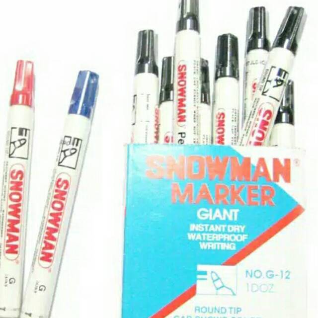 

Spidol permanen snowman marker