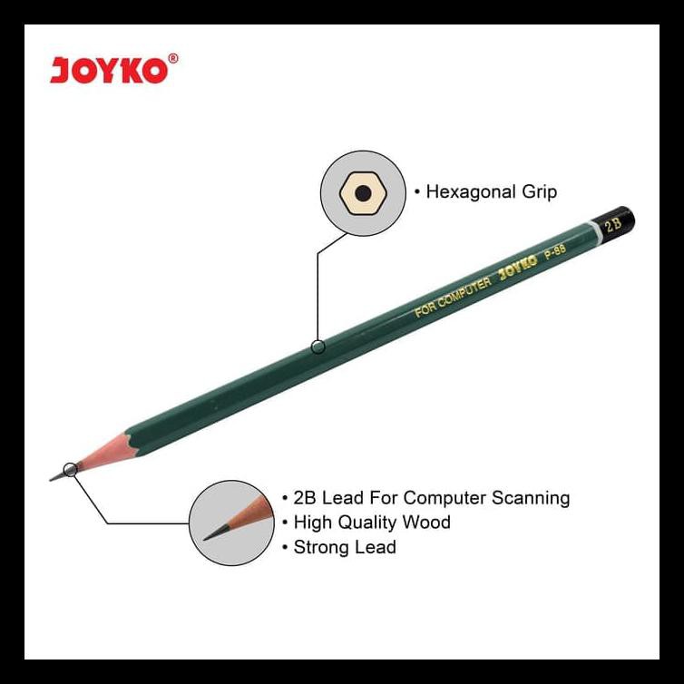 

Pencil / Pensil Joyko P-88 / 2B / 1 Box 12 Pcs Free Ongkir