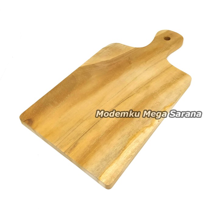 Talenan Kayu Jati Handle Tamplek Telenan Kayu Jati 31x17x1.2 cm