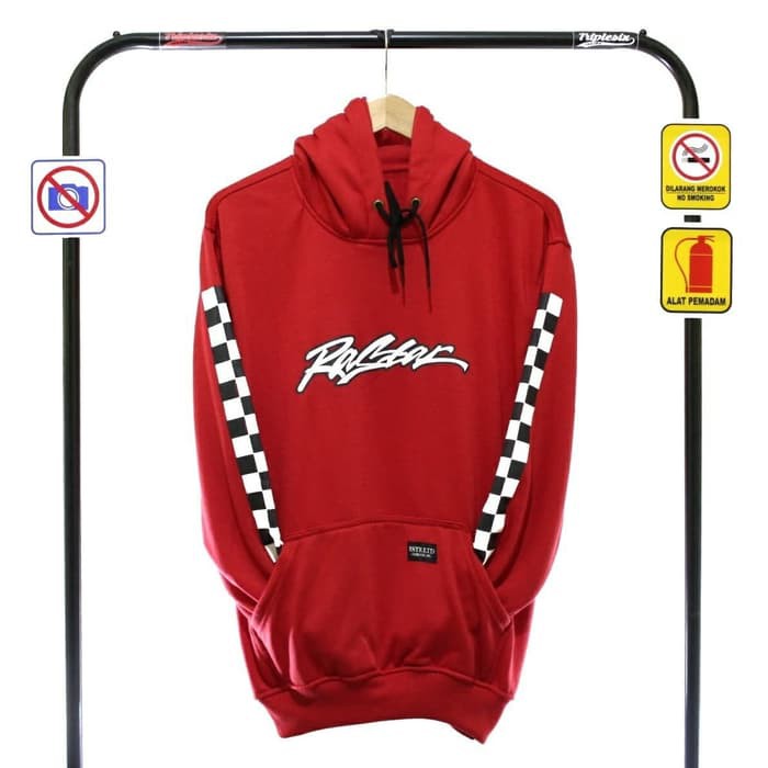 JAKET HOODIE RASTER MERAH SWAG Slayershop