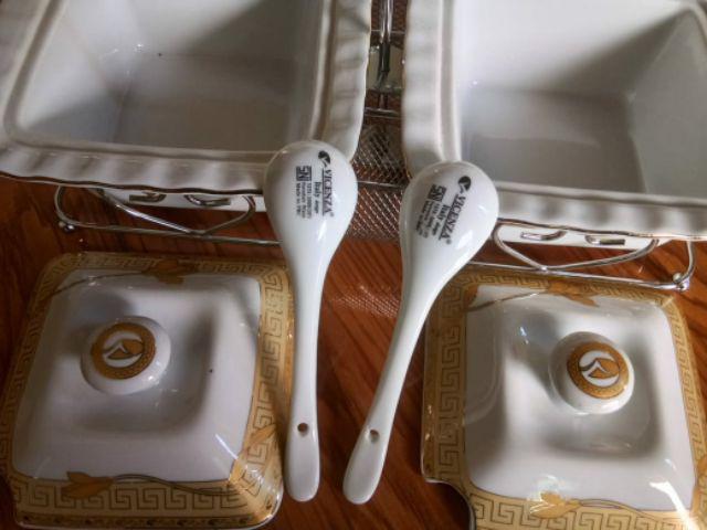 Tempat Sambal Kotak Vicenza - Square Chili Jar B720