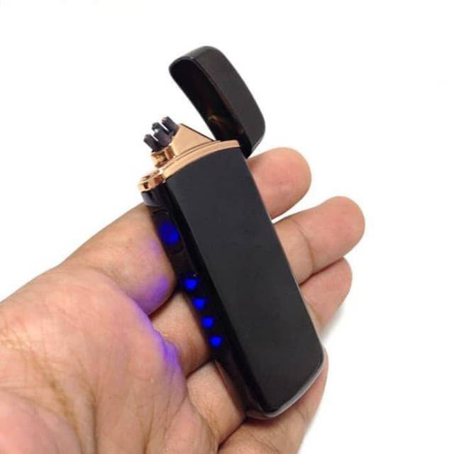 KOREK API ELEKTRIK USB 9419 SILVER CHARGER KOREK LISTRIK FINGER PRINT