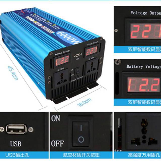 Inverter PSW 6000w + Charger