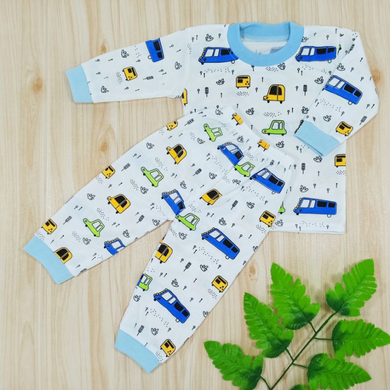 [Ss-8012] Pakaian Anak Laki-laki Size 2-10bulan, Piyama Bayi, Baju Tidur Bayi