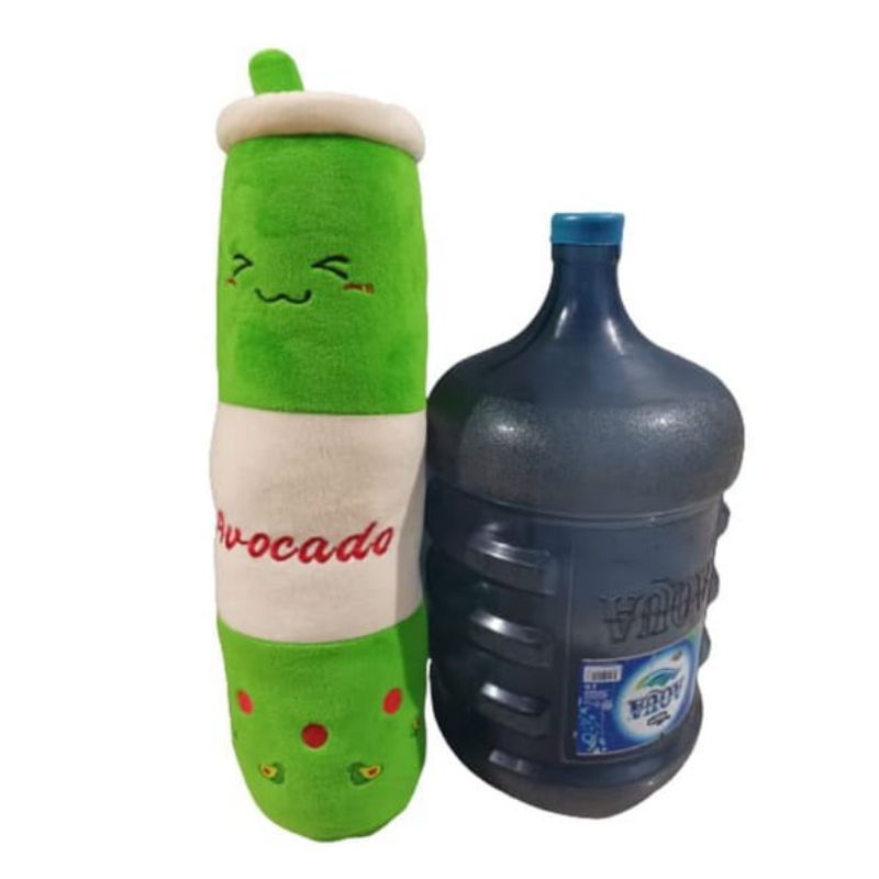 (PROMO) Guling Boba Jumbo LED / Guling Boba Bordir / Guling Viral