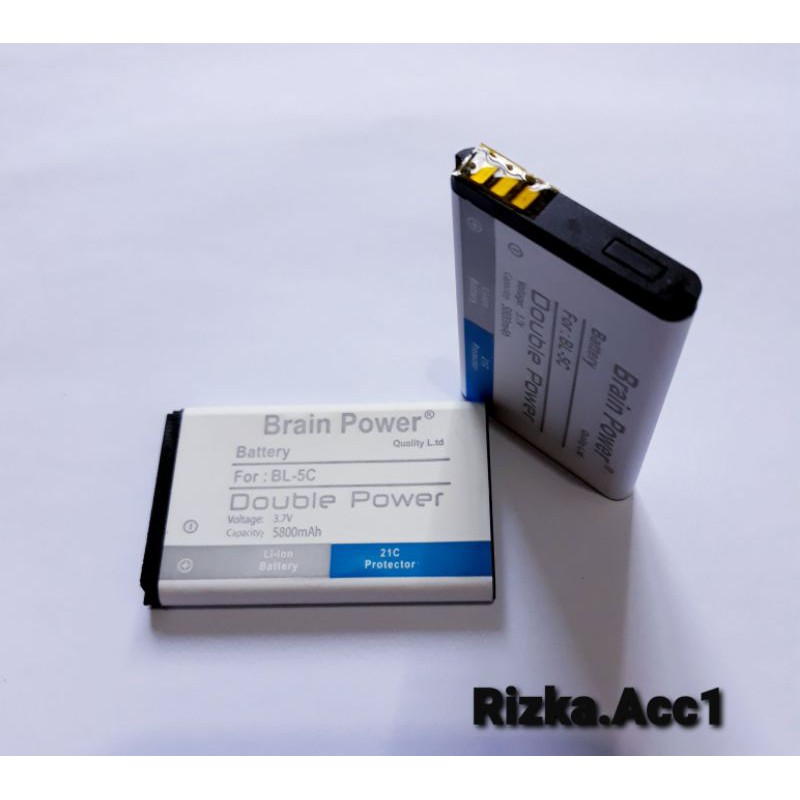 Baterai Batre Hp Nokia Jadul BL-5C BL5C Brain Power Double iC Battery Handphone