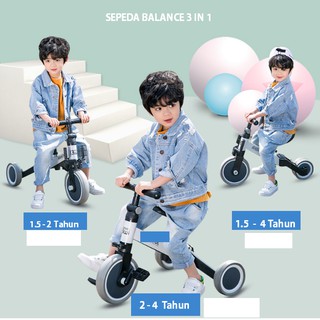 Sepeda Skuter Scooter Anak Good Boy Balance Bike 3 in 1 Roda 3
