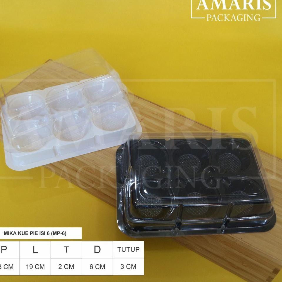 

Mika Kue Pie Sekat 6 Isi 25 Pcs MP-6 Packaging .
