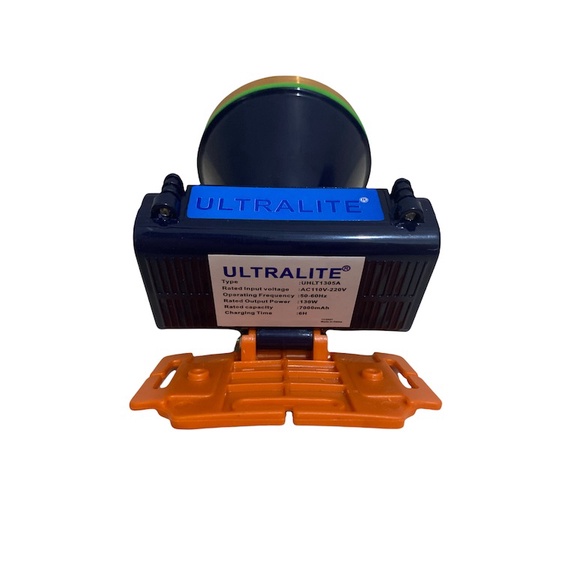 Ultralite Senter Kepala LED Super Terang Lithium UHL T1305A LAMPU PUTIH 130 Watt Super LED Rechargeable FREE Cable Bundle Tahan Hingga 40 JAM