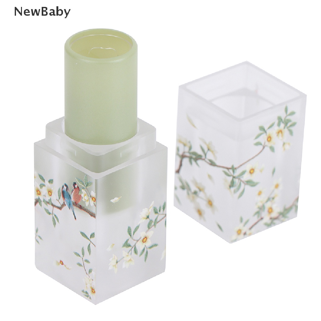 Newbaby 1pc Tabung Kosong Bentuk Persegi Untuk Lip Balm / Lipstick DIY