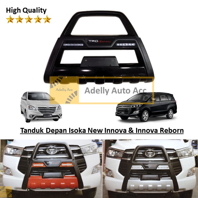 Tanduk Depan TRD SPORTIVO - MOBIL TOYOTA NEW INNOVA & INNOVA REBORN - Hitam