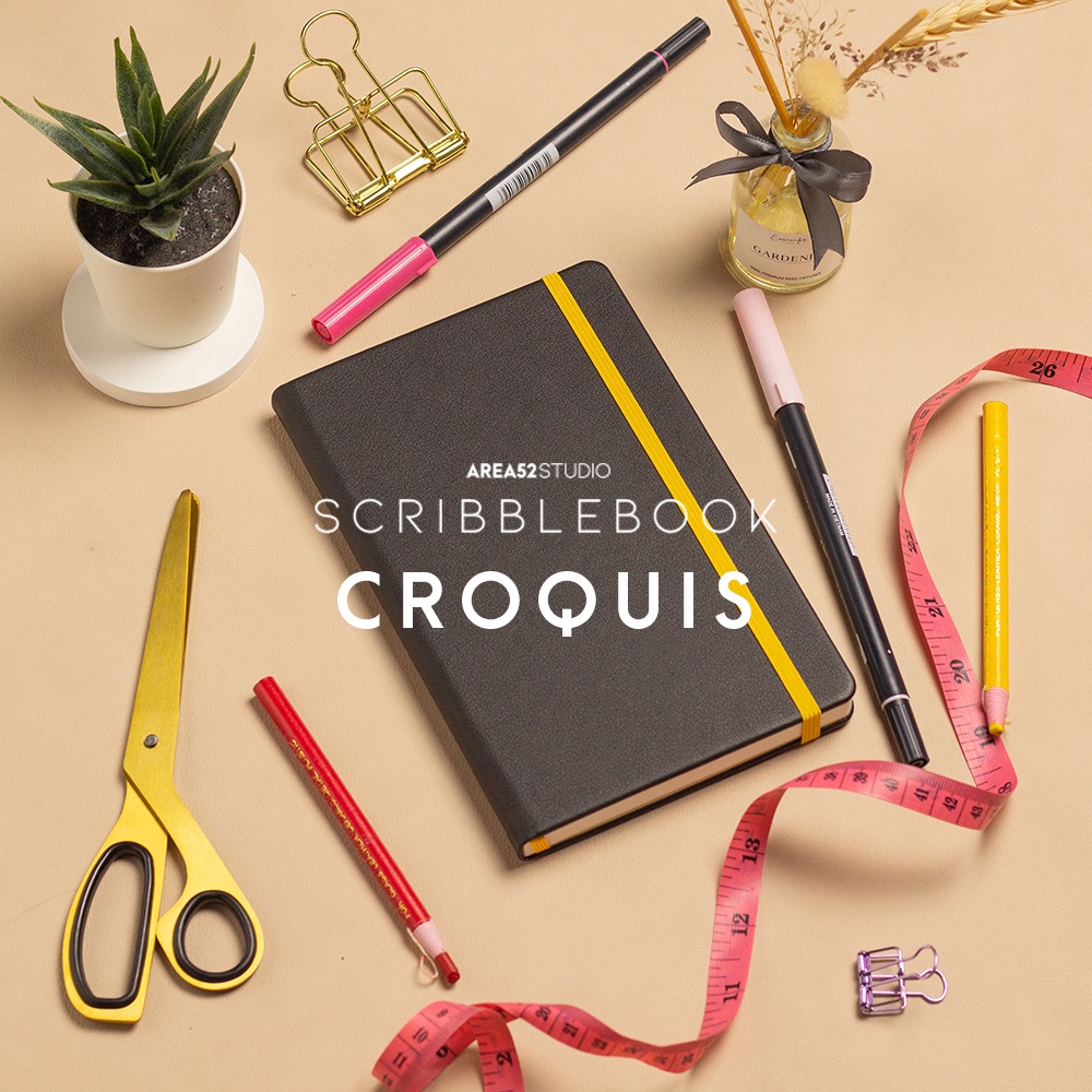 

Scribblebook Croquis / Sketchbook Fashion Design by Area52 Studio