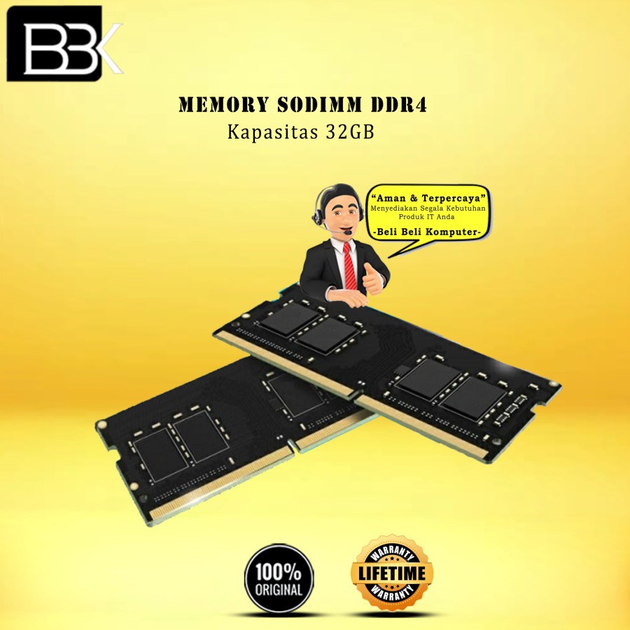 Memory SODIMM DDR4 Kapasitas 32GB