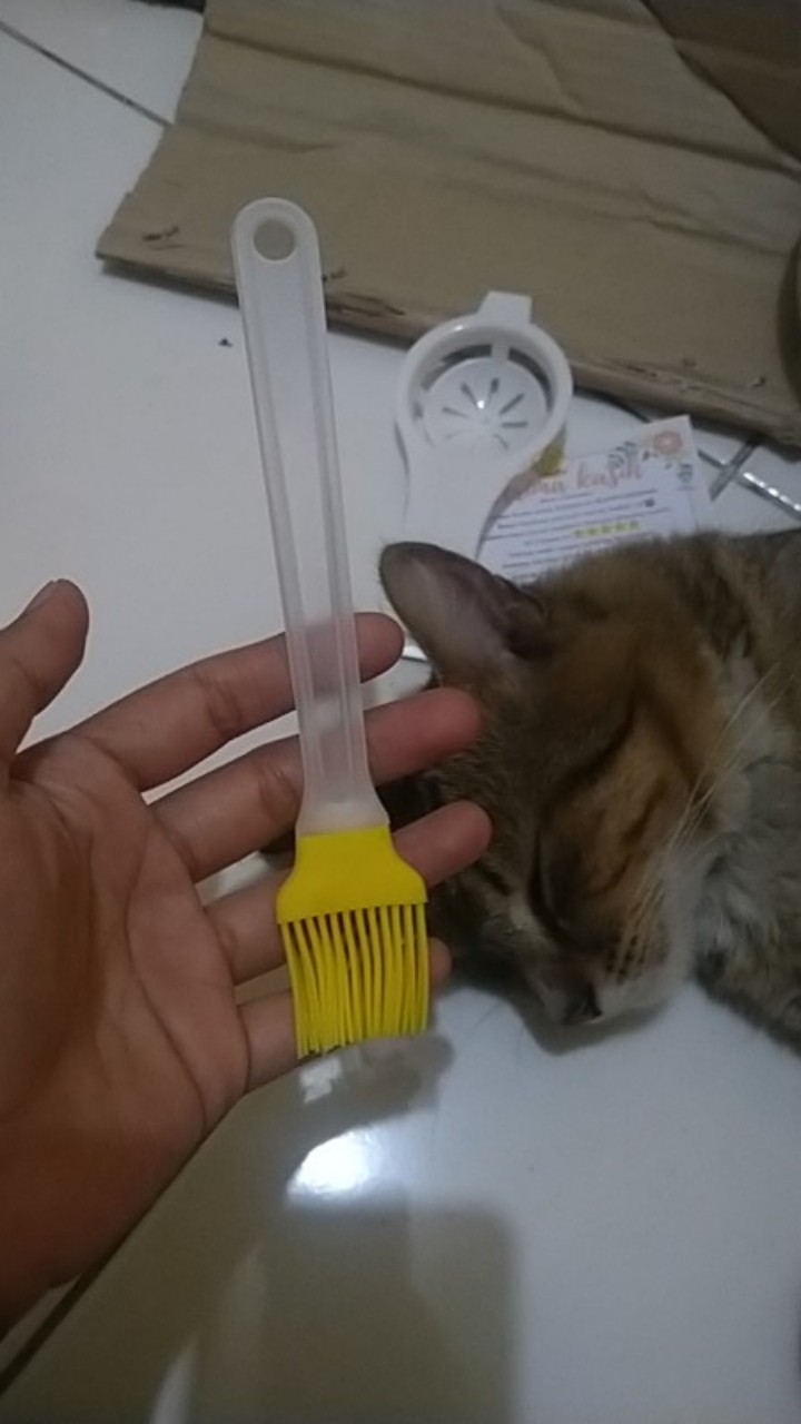 Spatula Kuas Silikon Brush Kuas Silikon Untuk Peralatan Baking Kue Kuas Bbq Tahan Panas