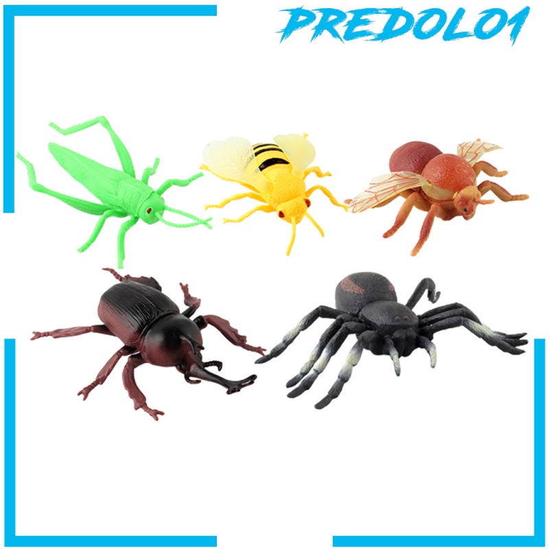 (Predolo1) 12pcs Mainan Simulasi Labalaba Besar Untuk Lelucon / Hadiah Halloween