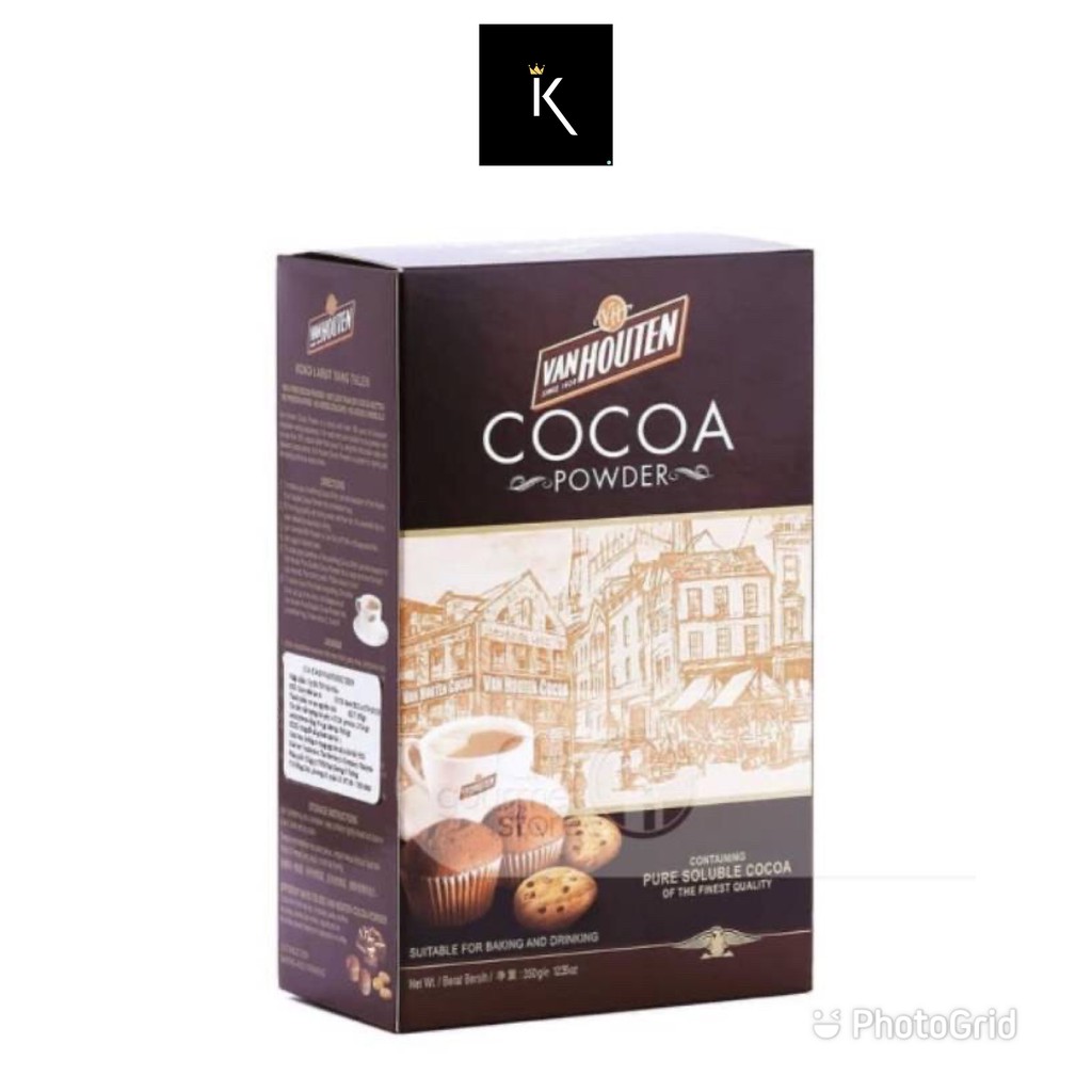 COKLAT BUBUK VAN HOUTEN KEMASAN 180 GRAM NON REPACK (KEMASAN PABRIK)