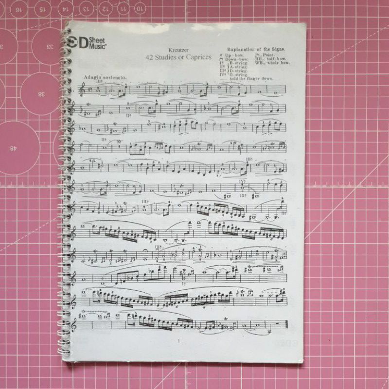 [Preloved] Kreutzer 42 Studies or Caprices | Buku Latihan Biola