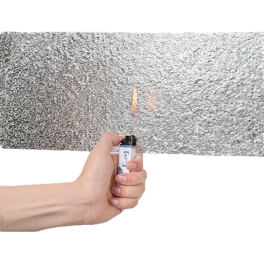 Kertas Aluminium Foil Wallpaper Sticker Dapur Anti Minyak Waterproof Original Murah