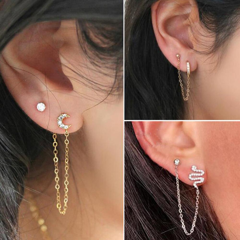 Rebuy Drop Menjuntai Earing Baru Manis Wanita Hewan Gadis Kristal Fashion Perhiasan
