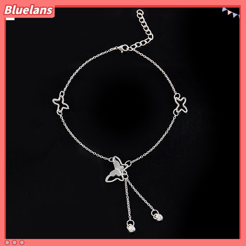 Bluelans Women Fashion Barefoot Sandal Beach Foot Chain Butterfly Charm Anklet Bracelet Gift