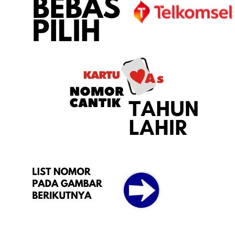ㅡ Nomor Cantik Telkomsel Kartu As Cantik Nomor Cantik As Tahun Lahir Murah 4G LTE NOMOR HP MURAH ↸