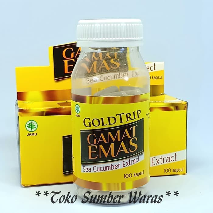 Gamat Gold Trip isi 100 kapsul  Kapsul Gamat Emas