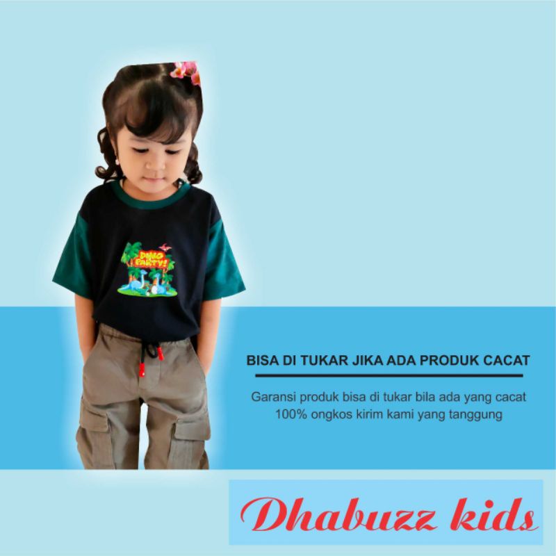 DBZA2 KAOS ANAK LAKI LAKI PEREMPUAN LENGAN PENDEK BAHAN KATUN NYAMAN TERBARU ORIGINAL