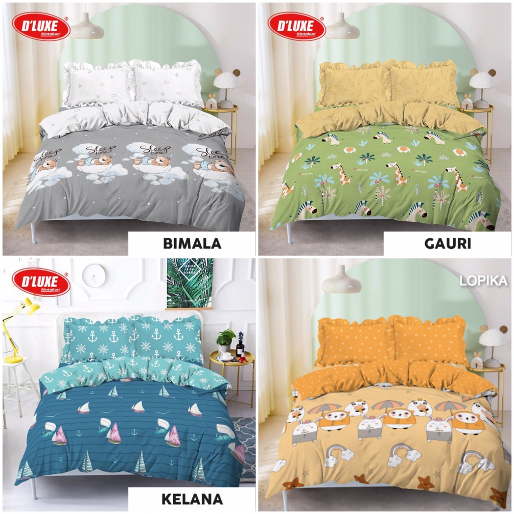 Bedcover Kintakun Dluxe 180 x 200 King Size ( 6 Kaki ) Motif Anak