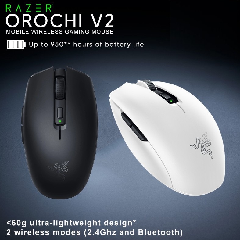 AKN88 - RAZER OROCHI V2 HYPERSPEED MOUSE GAMING WIRELESS