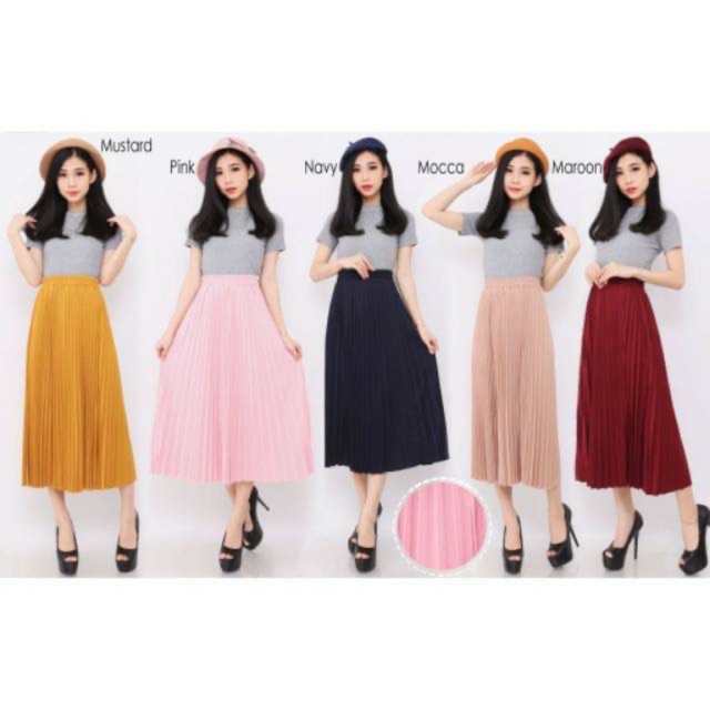 Rok Prisket Bahan Premiun Hyget Super Pakaian Wanita 7/8